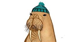 Drawing of Walrus by Cookie