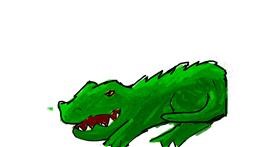 Drawing of Alligator by Data
