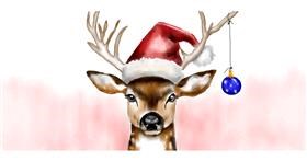 Drawing of Reindeer by Annie