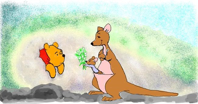 Drawing of Kangaroo by Helena
