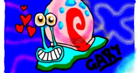 Drawing of Snail by Agithur