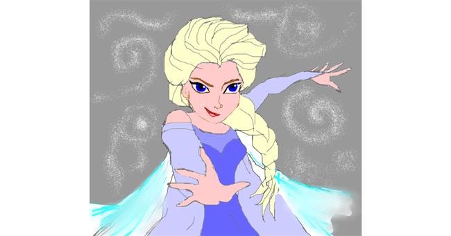 Elsa (Disney)-Zeichnung von Dexl