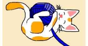 Drawing of Kitten by ZomBee
