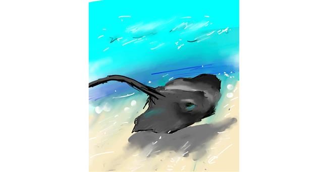 Drawing of Stingray by Muni