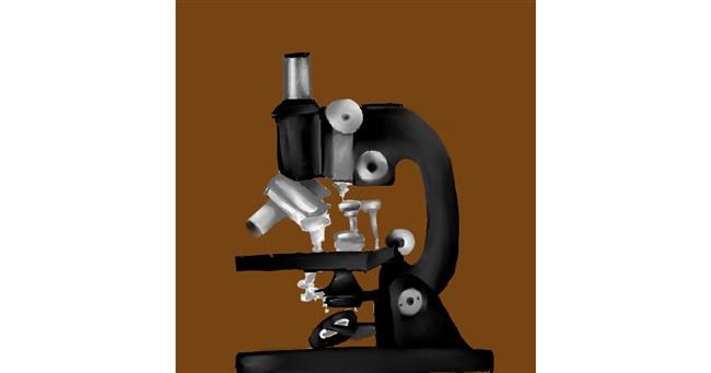 Drawing of Microscope by Ara