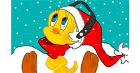 Drawing of Tweety Bird by Fever