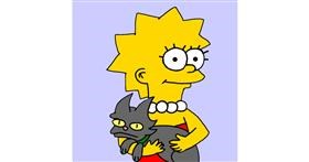 Lisa Simpson-Zeichnung von Ja