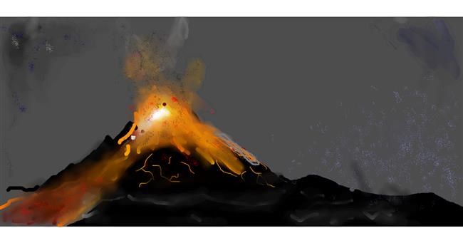 Drawing of Volcano by Waffle🧇