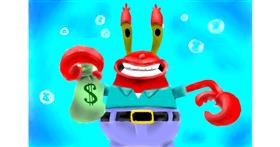 Drawing of Mr. Krabs (spongebob) by Wizard