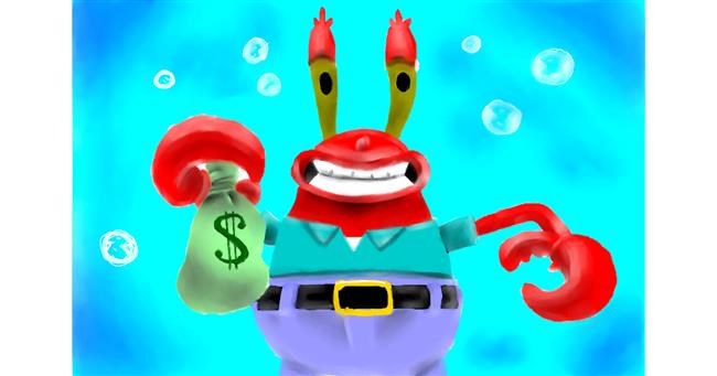 Mr. Krabs (SpongeBob)-Zeichnung von Wizard