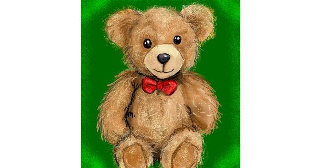 Drawing of Teddy bear by KayXXXlee
