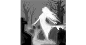 Drawing of Ghost by camay