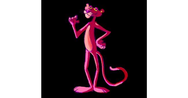 Drawing of Pink Panther by Clar