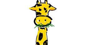 Drawing of Giraffe by Vivian