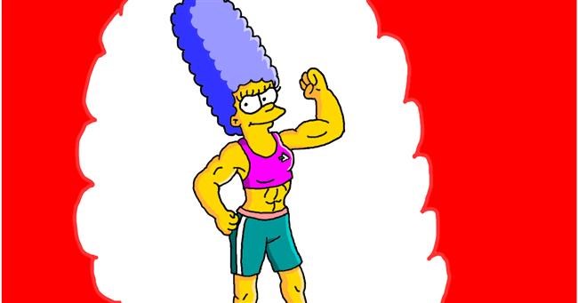 Marge Simpson-Zeichnung von InessA