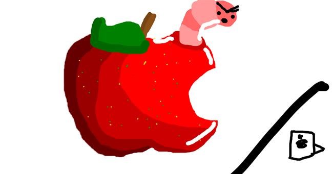 Drawing of Apple by Star