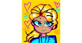Drawing of Elsa (Disney) by Tina_cat25 N✿♡🇧🇴🇵🇪