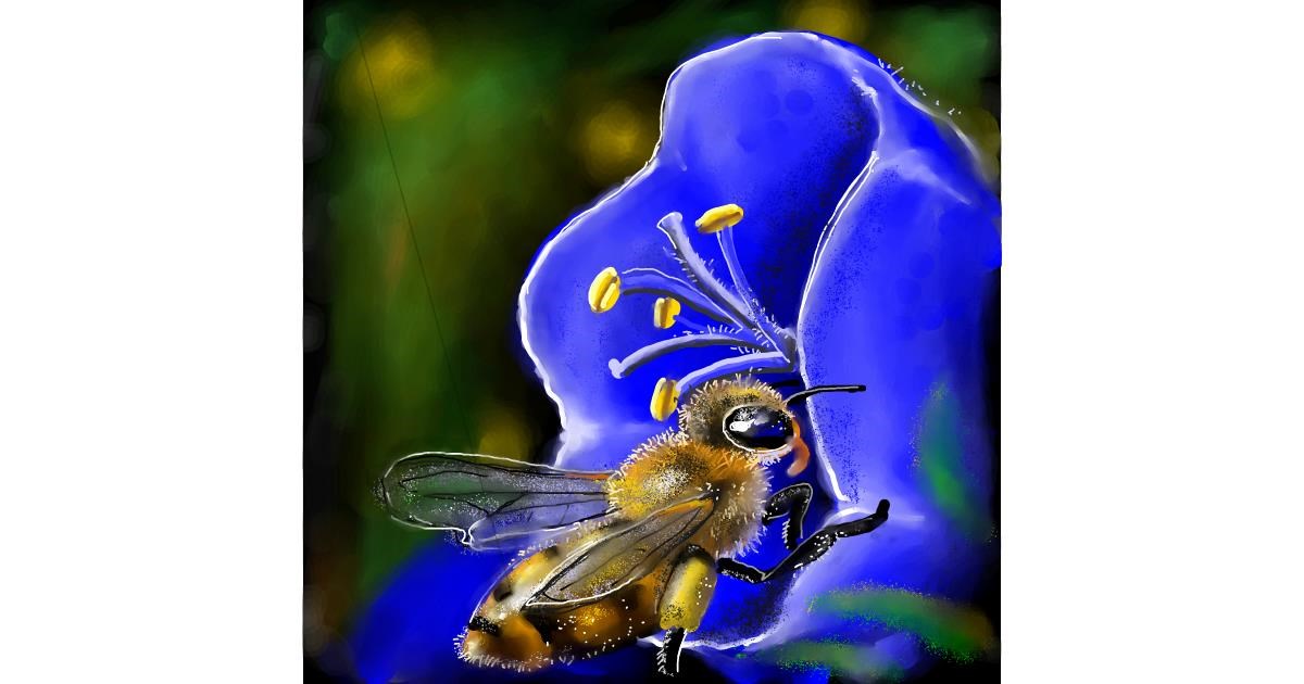 Drawing of Bee by Leah