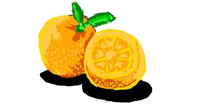 Drawing of Orange by Asuzena