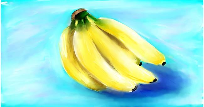 Drawing of Banana by Mia