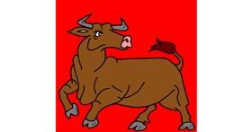 Drawing of Bull by Rahi