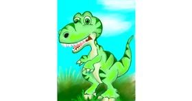 Drawing of Dinosaur by ⋆su⋆vinci彡