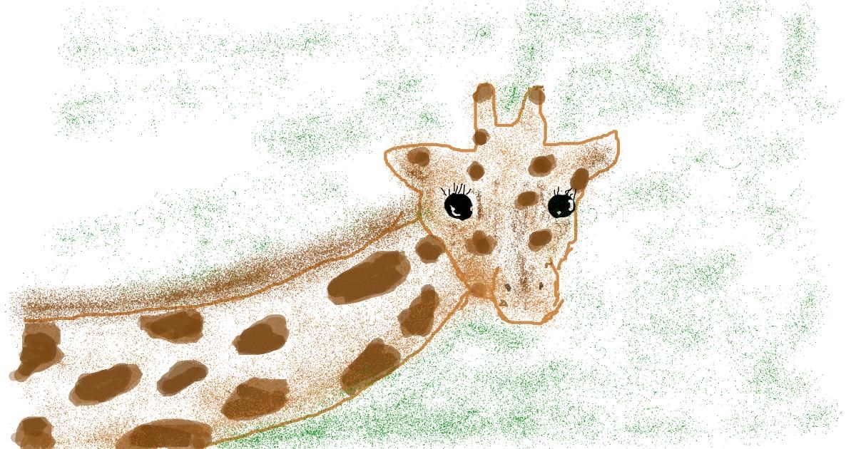 Drawing of Giraffe by Banana