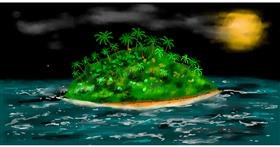 Drawing of Island by Eclat de Lune