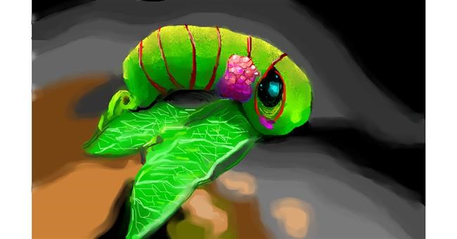 Drawing of Caterpillar by Herbert