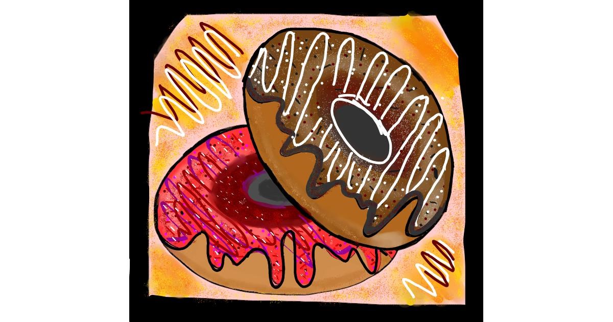 Drawing of Donut by Gzell