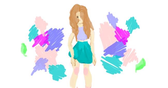 Drawing of Skirt by Athena