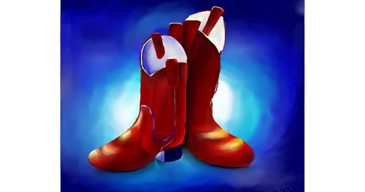 Drawing of Boots by Tokyo