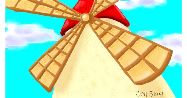 Drawing of Windmill by Just_shin