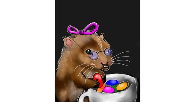 Hamster-Zeichnung von Leah