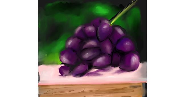 Drawing of Grapes by Ankita Sharma