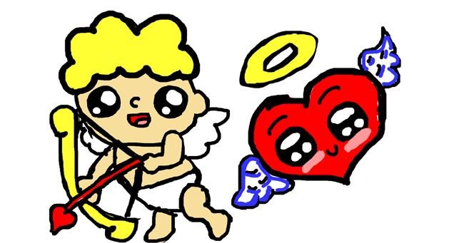 Drawing of Cupid by Noe