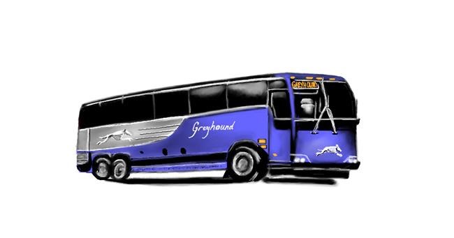 Drawing of Bus by Chaching