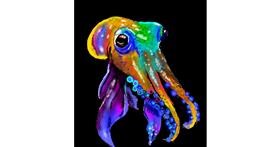 Drawing of Cuttlefish by Loz