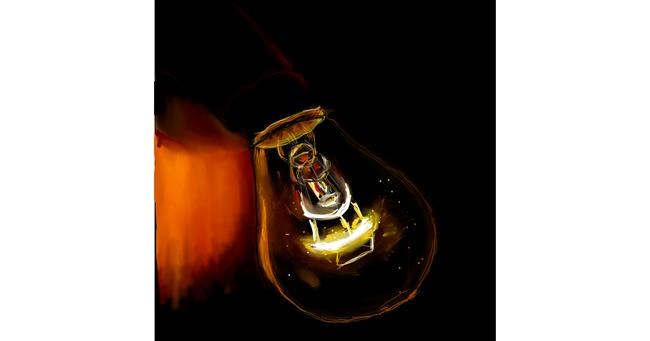 Drawing of Light bulb by camay