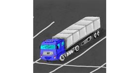 Drawing of Truck by Julia