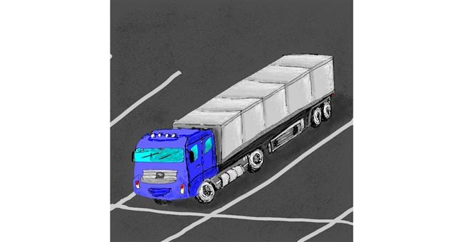 Drawing of Truck by Julia