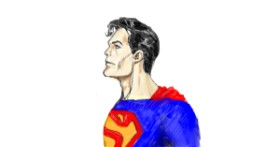 Drawing of Superman by Labyrinth