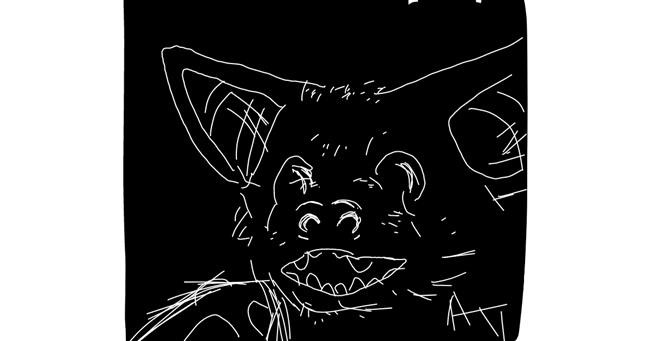 Drawing of Bat by Panda
