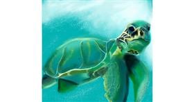 Drawing of Sea turtle by Kathy