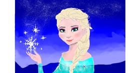 Drawing of Elsa (Disney) by Clau