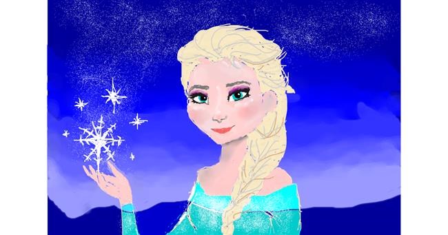 Drawing of Elsa (Disney) by Klau🌻