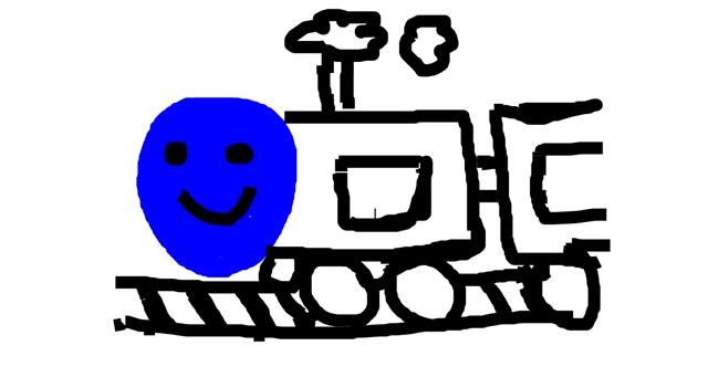 Drawing of Train by Ridda