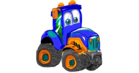 Drawing of Tractor by Mini