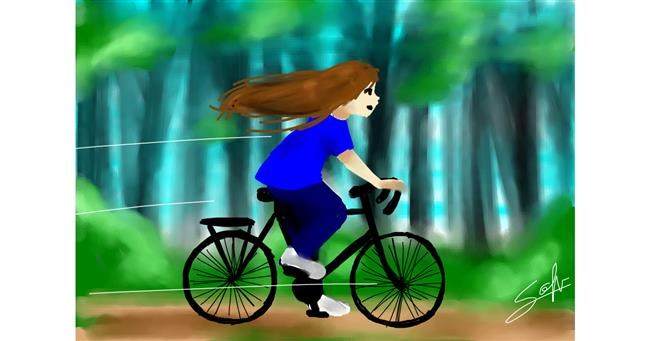 Drawing of Bicycle by Sophie_draw24