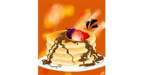 Drawing of Pancakes by Shany